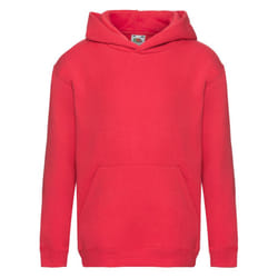Fruit of the Loom Childrens/Kids Premium Hooded Sweatshirt - 12-13 Years, Red