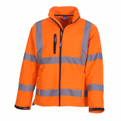Yoko Unisex Adult High-Vis Soft Shell Jacket - XL, Orange