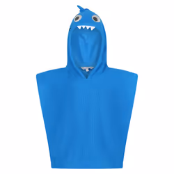 Regatta Childrens/Kids Bubbles The Shark Hooded Towel - 1-3 Years, Hawaiian Blue