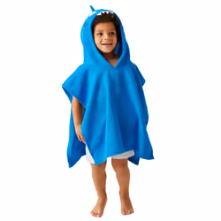 Regatta Childrens/Kids Bubbles The Shark Hooded Towel - 1-3 Years, Hawaiian Blue