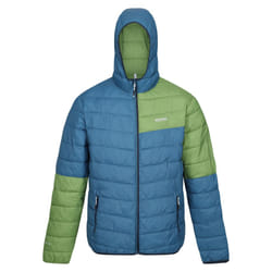 Regatta Mens Hillpack II Colour Block Padded Jacket - XL, Moroccan Blue/Piquant Green