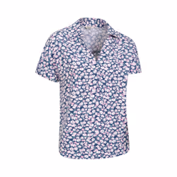 Mountain Warehouse Womens/Ladies Valleta Floral Short-Sleeved Shirt - 16 UK, Grey