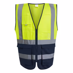 Regatta Mens Pro Executive Hi-Vis Vest - S, Yellow/Navy