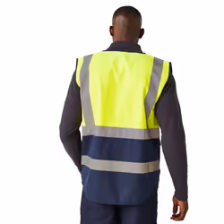 Regatta Mens Pro Executive Hi-Vis Vest - S, Yellow/Navy