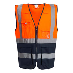 Regatta Mens Pro Executive Hi-Vis Vest - S, Orange/Navy