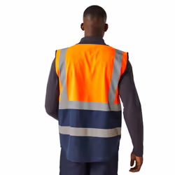 Regatta Mens Pro Executive Hi-Vis Vest - 3XL, Orange/Navy
