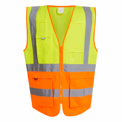 Regatta Mens Pro Executive Hi-Vis Vest - XXL, Yellow/Orange