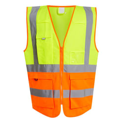 Regatta Mens Pro Executive Hi-Vis Vest - XXL, Yellow/Orange