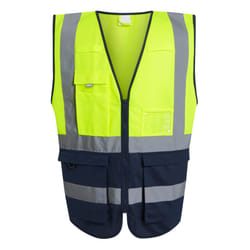 Regatta Mens Pro Executive Hi-Vis Vest - 3XL, Yellow/Navy