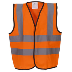Yoko Childrens/Kids Hi-Vis Waistcoat - S, Orange