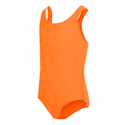 Regatta Girls Katrisse Floral Textured One Piece Swimsuit - 11-12 Years, Satsuma