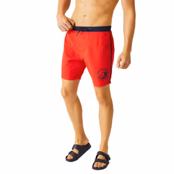 Regatta Mens Bentham Swim Shorts - M, High Risk Red/Navy
