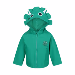 Regatta Childrens/Kids Stompy The Dinosaur Waterproof Jacket - 3 Years, Jellybean Green