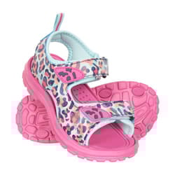 Mountain Warehouse Girls Animal Print Sandals - 7 UK Child, Pink