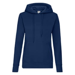 Fruit of the Loom Womens/Ladies Heather Classic Hoodie - 16 UK, Navy
