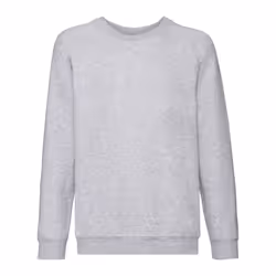 Fruit of the Loom Childrens/Kids Classic Raglan Sweatshirt - 3-4 Years, Heather Grey