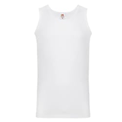 Fruit of the Loom Mens Valueweight Athletic Vest Top - 3XL, White