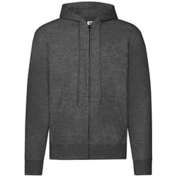 Fruit of the Loom Unisex Adult Classic Hoodie - M, Dark Heather Grey
