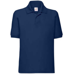 Fruit of the Loom Childrens/Kids 65/35 Plain Pique Polo Shirt - 12-13 Years, Navy