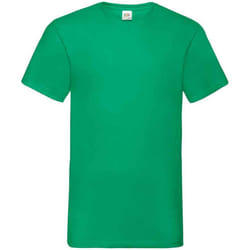 Fruit of the Loom Mens Valueweight V Neck T-Shirt - M, Kelly Green