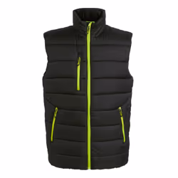 Regatta Mens Navigate Thermal Body Warmer - XL, Black/Lime Green