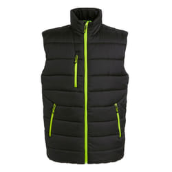 Regatta Mens Navigate Thermal Body Warmer - M, Black/Lime Green