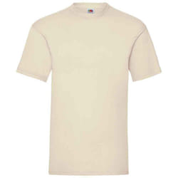 Fruit of the Loom Mens Valueweight T-Shirt - XXL, Natural