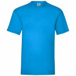 Fruit of the Loom Mens Valueweight T-Shirt - L, Azure Blue