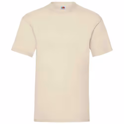 Fruit of the Loom Mens Valueweight T-Shirt - L, Natural
