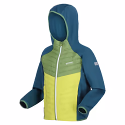 Regatta Childrens/Kids Kielder VIII Hybrid Jacket - 3-4 Years, Moroccan Blue/Piquant Green/Citron Lime