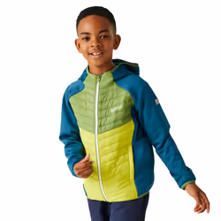 Regatta Childrens/Kids Kielder VIII Hybrid Jacket - 3-4 Years, Moroccan Blue/Piquant Green/Citron Lime