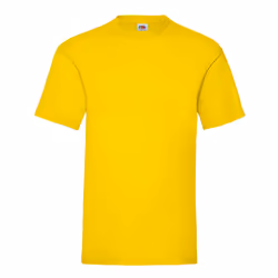 Fruit of the Loom Mens Valueweight T-Shirt - S, Yellow