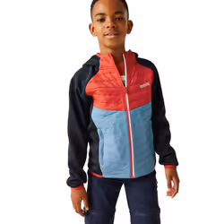 Regatta Childrens/Kids Kielder VIII Hybrid Jacket - 3-4 Years, Navy/Danger Red/Coronet Blue