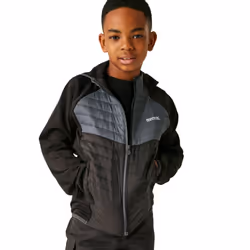 Regatta Childrens/Kids Kielder VIII Hybrid Jacket - 3-4 Years, Black/Seal Grey