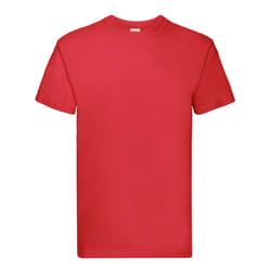 Fruit of the Loom Mens Super Premium T-Shirt - 3XL, Red