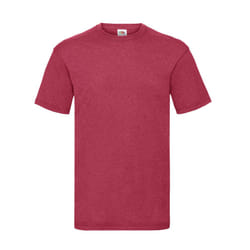 Fruit of the Loom Mens Valueweight T-Shirt - L, Vintage Heather Red