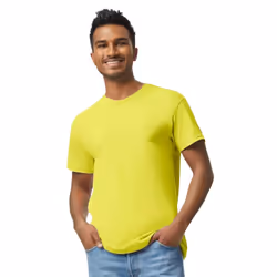 Gildan Adults Unisex Heavy Cotton T Shirt - S, Safety Green