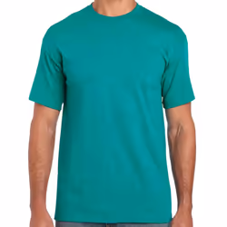 Gildan Adults Unisex Heavy Cotton T Shirt - XL, Antique Jade Dome