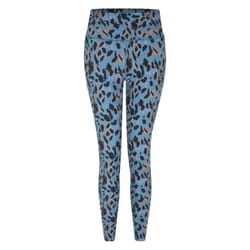 Dare 2B Womens/Ladies Influential Recycled Leopard Print Leggings - 10 UK, Niagara Blue