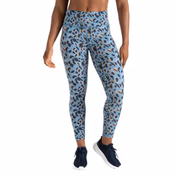 Dare 2B Womens/Ladies Influential Recycled Leopard Print Leggings - 10 UK, Niagara Blue