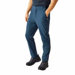 Regatta Mens Travel Light Packaway Trousers - 30R, Moonlight Denim