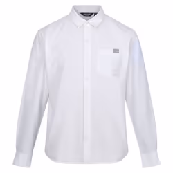 Regatta Mens Babbinswood Linen Shirt - L, White