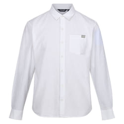 Regatta Mens Babbinswood Linen Shirt - L, White