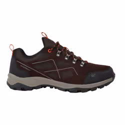 Regatta Mens Vendeavour Suede Low Trainers - 6.5 UK, Peat/Blaze Orange