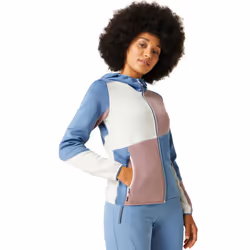 Regatta Womens/Ladies Walbury VII Marl Full Zip Fleece Jacket - 8 UK, Coronet Blue/Heather/Marshmallow