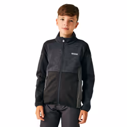 Regatta Childrens/Kids Highton III Fleece Jacket - 3-4 Years, Seal Grey/Black