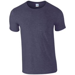 Gildan Mens SoftStyle Ringspun T-Shirt - 4XL, Heather Navy