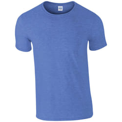 Gildan Mens SoftStyle Ringspun T-Shirt - 3XL, Heather Royal