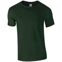Gildan Mens SoftStyle Ringspun T-Shirt - 3XL, Forest Green