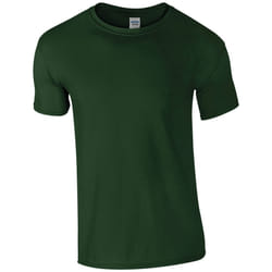 Gildan Mens SoftStyle Ringspun T-Shirt - 3XL, Forest Green